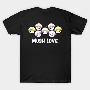 Pangender Pride Flag Month Cute Mushroom Kawaii Fungi T-Shirt